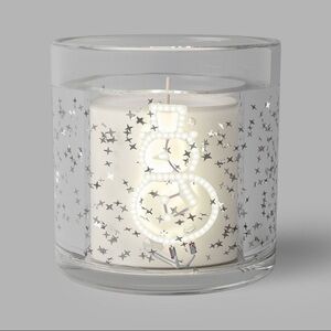 New Wondershop Gel LED Snowman Candle Dreamy Winter Snowglobe